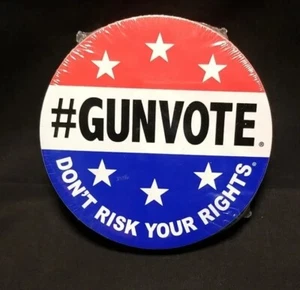 Political 4"  #Gunvote Stickers Pack Of 25 - Picture 1 of 2