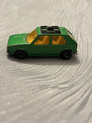 VW Golf Lesney/Matchbox 1976 superrápido n.º 7 metálico oscuro base negra Inglaterra Foto 1 de 4