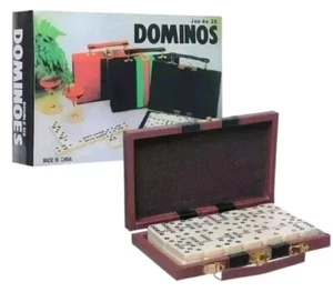 Dominoes Set with Carry Case Double-Six Family Fun Game Traditional Vintage - Picture 1 of 5