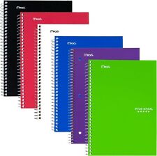 1pc random color Five Star Small Spiral Notebooks, 2 Subject College Ruled Paper