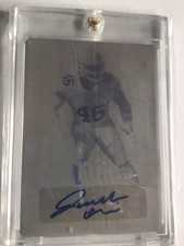 2021 Leaf Metal Draft Joseph Ossia Yellow Printing Plate Auto #1/1