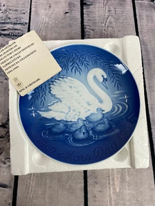 B&G Copenhagen Porcelain Plate Mother's Day 1969 Swan Vintage (H25) - Picture 1 of 6