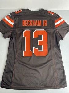Nike NFL Cleveland Browns 'On Field' Dawg Pound Jersey Beckham Jr. Women Size M - Picture 1 of 9