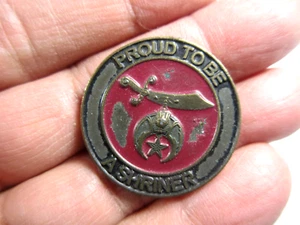 Llavero de metal con logotipo vintage de Shriners International bucle roto colgante llavero - Imagen 1 de 3