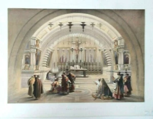 Mount Calvary, By David Roberts, Date1845,Original lithograph, Antique colouring - Picture 1 of 4