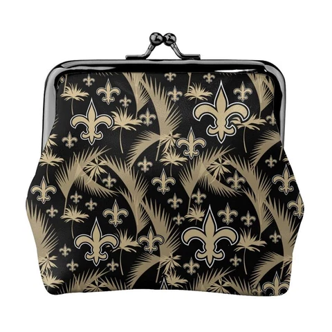 New Orleans Saints Leather Coin Purse Change Purse Hawaii Printed Lady Wallet Cover