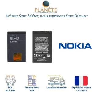 Original Batterie BL-4U Pour Nokia 206 - 301 - 3120 - 3120 classic -500 - 5250 - Photo 1 sur 1
