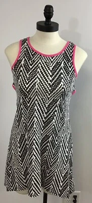 Girls Cute Dress Size XL 16 Black/White/Pink - Image 1 of 2