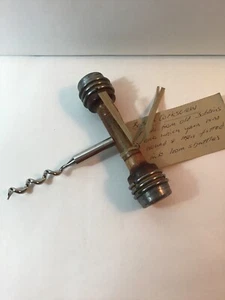 Handcrafted Repurposed Wooden Bobbin Corkscrew Genuine Mill Relics Tag - Picture 1 of 6