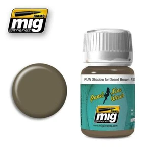 Panel Line Wash Shadow For Desert Brown AMIG-1621 Ammo Mig Jimenez 35ml - Picture 1 of 1