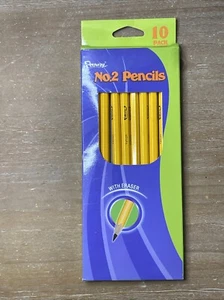 Vintage Penway Campus Pencils 10 pack Bonded Lead No. 2 Real Wood Barrel - Picture 1 of 5