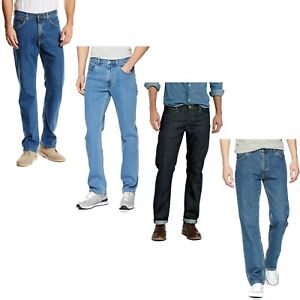 Lee Men's Brooklyn Stone Wash Denim Big & Tall Size Straight Stretch Jeans