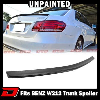 Unpainted Fits Mercedes Benz E W212 A Style Rear Trunk Spoiler E350 2010-2016 - Image 1 of 4