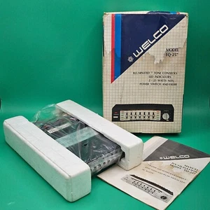 Welco Graphic Equalizer Amplifier EQ-257 2 x 25 Watt Fader OPEN BOX 7 Switches - Picture 1 of 7