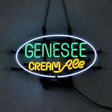 Genesee Cream Ale Neon Sign Light Bistro Wall Hanging Nightlight Artwork 17"x14"
