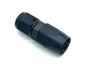 Montaje de aluminio AN6 recto 0° Dash 6 conector conexión negro D06 9/16 - 18UNF - Imagen 1 de 2