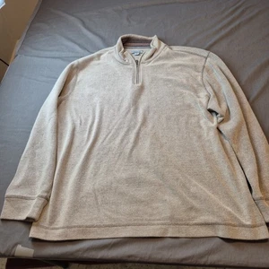 Method Tan Knit Quarter Zip Pullover Sweater Mens Size XXL Shoulder Detail - Picture 1 of 23