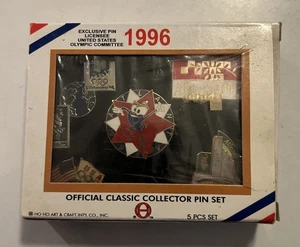 Vintage 1996 Atlanta Olympic Games Official Classic Collector Pin 6 Piece Set - Picture 1 of 7
