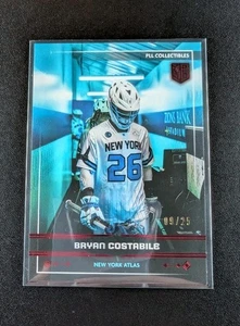 Bryan Costabile 2025 Premier Lacrosse League Fieldside PLL #3 Red Foil #09 /25 - Picture 1 of 2