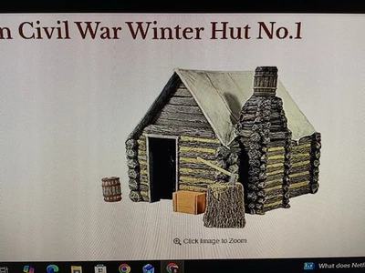 W.Britian American Civil War Winter Hut No.1 (51039) escala 1/30 54 mm Foto 1 de 4