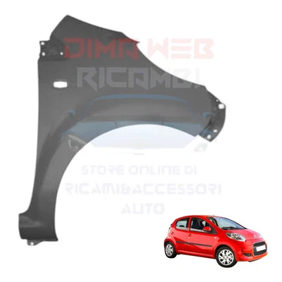 PARAFANGO ANTERIORE LATERALE DX CITROEN C1 DAL 2005 AL 2013 CON FORO LUCCIOLA - Immagine 1 di 2
