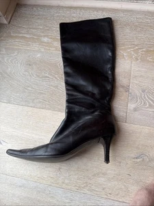 Lk Bennett Long Chocolate Brown Boot -size 5 - Picture 1 of 9