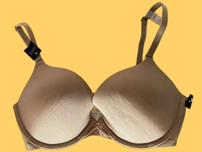 Sujetador Ambrielle 34D Beige Push Up Plunge Con Aros Correas Ajustables Nuevo con Etiquetas RN93677 Foto 1 de 4