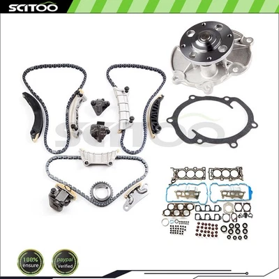 Timing Chain Kit Water Pump Head Gasket Set Fits 2007-2009 Saturn Aura 3.6L - Image 1 of 4