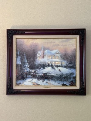 Thomas Kinkade ~ Painter of Light ~ Victorian Christmas II - Certificate On Back - Image 1 of 4