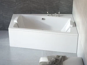 Badewanne Eckbadewanne Wanne 170x110 Rechts Schürze Styropor VIEGA + Füße GRATIS - Bild 1 von 12