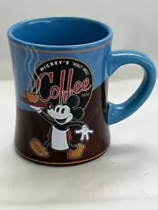 Walt Disney Mickey Mouse “ Really Swell” Coffee Mug Cup Blue - Picture 1 of 8