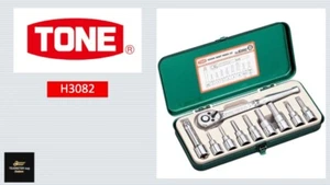 TONE OEM H3082 3/8"Drive 3-10 Hexagon Socket Wrench Set 10 Tools JAPAN - Picture 1 of 3
