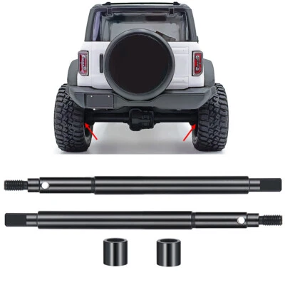 Front Rear CVD Drive Shaft Axle +5mm for 1/18 Traxxas TRX4-M RC Crawler Car - Image 1 of 4