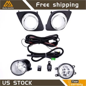 For 2009-2012 Toyota RAV4 Driving Fog Lights Lamps w/Bulb+Harness+Switch kits - Picture 1 of 7