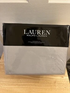 NIP Ralph Lauren Solid Grey Cotton Flannel Queen Sheet Set 4Pc - Picture 1 of 4
