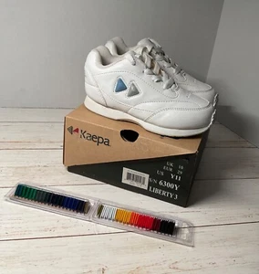 Kaepa Girls Liberty Cheer Shoe Color Change Snap in Logo 11Y Kid White Youth - Picture 1 of 8