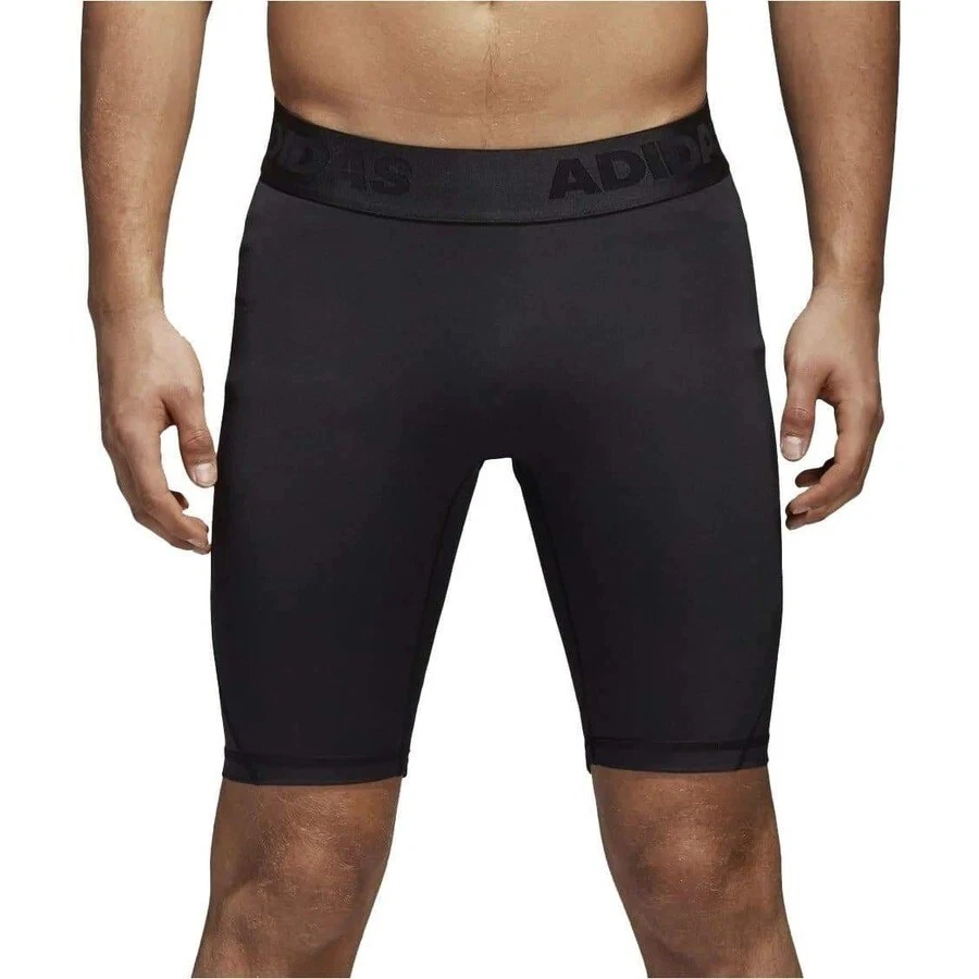adidas Alphaskin Compression Shorts Running Mens Base Layer Black Gym Fitness XS - Image 1 of 4