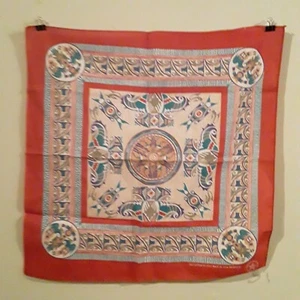 Bandana Aztec Southwest Design Wamcraft RN14193 Made in U.S.A Burnt Orange  - Bild 1 von 3