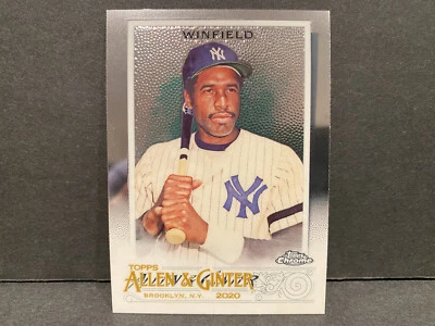 2020 Topps Allen & Ginter Chrome Dave Winfield #91 Baseball Card MLB Yankees! - Image 1 of 4