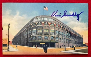 VIN SCULLY Brooklyn (Los Angeles) Dodgers Ebbets Field SIGNED Photo w/ JSA COA - Picture 1 of 8