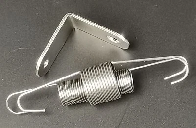 Chrome Throttle Return Spring Bracket & Dual Springs Ford 302 SBC BBC Chevy 350 - Image 1 of 2