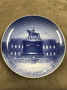 Amalienborg The Royal Palace Denmark 1970 Collectors Plate Christmas Jule Aften - Picture 1 of 5
