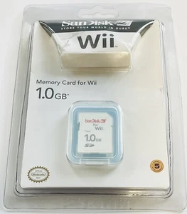 SanDisk Memory Card For Wii 1.0GB New In Box Nintendo - Picture 1 of 2