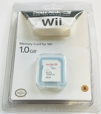 SanDisk Memory Card For Wii 1.0GB New In Box Nintendo - Image 1 of 2