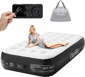 Olarhike TWIN LUXURY AIR BED - inflatable - 78x40x18in- Built In Air Pump. M567 - Picture 1 of 5