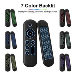 Bluetooth 5.0 Keyboard 2.4G Wireless Air-Mouse-Backlight Remote Control 2024 DE