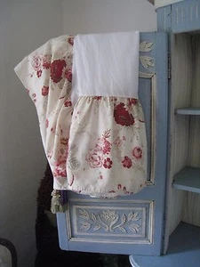 GORGEOUS  & VIBRANT IN COLORS WAVERLY NORFOLK ROSE DOUBLE BEDSKIRT   #176 - Picture 1 of 8