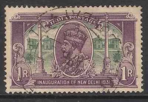 Indien 1931 sg231w 1r Einweihung von Neu Delhi fein gebraucht B197 - Bild 1 von 1