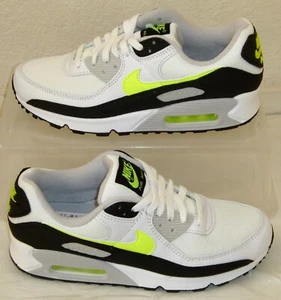 New Nike Air Max 90 White Lime Black Mens US Size 8 UK 7 EUR 41 CZ1846 100 - Picture 1 of 8