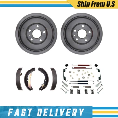 Rear Brake Drums Brake Shoes & Hardware Spring Kit for Volkswagen Jetta 2012 - Image 1 of 4